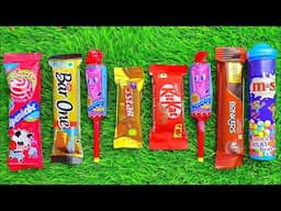 Satisfying video Asmr lollipops candy unboxing video Asmr opening video and chocolate gummy candy