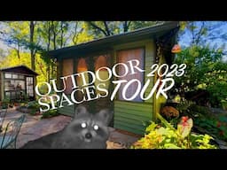 Outdoor Spaces Tour | fall prep | concrete crack hack | critter corner