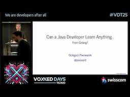 What Can a Java Developer Learn from Golang? by Grzegorz Piwowarek