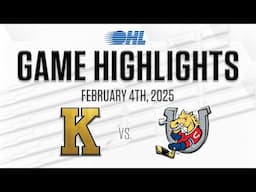 OHL Highlights: Kingston Frontenacs @ Barrie Colts Feb. 4, 2025