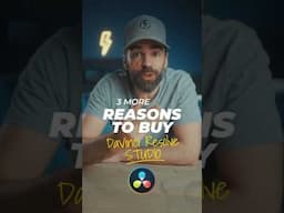 3 MORE REASONS to Buy DaVinci Resolve Studio! 🤩