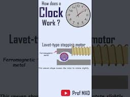 Lavet type stepper motor in clock