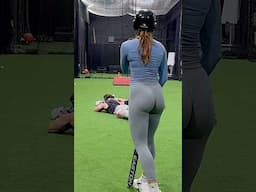 Baseball vs. Softball 🤣 #baseball #softball @anabruni.softball