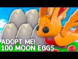 Hatching 100 Moon Eggs In Adopt Me!