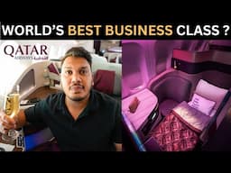 Delhi to London in World's Best Business Class || Qatar Airways Q Suite ||