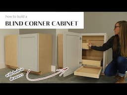 How to Build a Blind Corner Cabinet with Built In Drawers