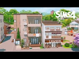 Apartment & Lawson Convenience Store🌸🤍| MT. Komorebi | Stop Motion Build | The Sims 4 | No CC