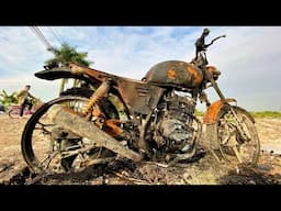 Full restoration REBEL 1000cc 60year old motorcycle antique