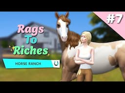 FINALLY MAKING SOME REAL MONEY! SIMS 4 RAGS TO RICHES - Horse Edition Episode #7 | Pinehaven