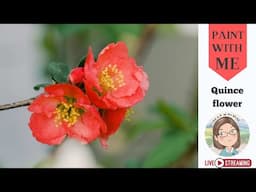 Art Livestream | Quince blossoms