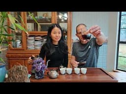 Drinking the 2021 Yunnan Sourcing  Demon Ox  Ripe Pu-erh Tea Cake