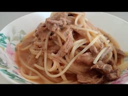 Almuerzo Rápido. Pasta con Carne