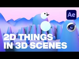 Put 2d Things INTO 3d Scenes (After Effects and Cinema 4d)