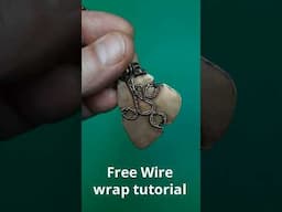 DIY, Wire wrapped pendant ideas. Free wire weaving tutorials for beginners. #jewelry