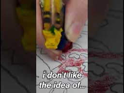 Crayola tried to Cure Anxiety with THIS?! #crayola #art #shorts