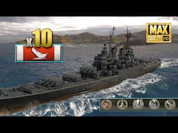 Jacksonville: 10 ships destroyed on map Hotspot - World of Warships