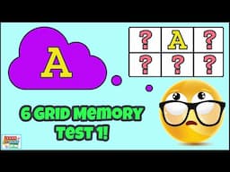 6 Grid Memory Test- Brain Break Video 1 for Kids