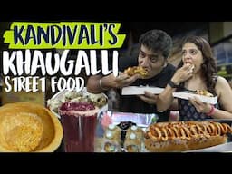 Kandivali Khaugalli Street Food Adventure | Unique Finds from Sushi to Korean Corn Dogs