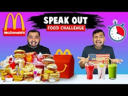 McDonald's Speak Out Food Challenge | Try To Speak Challenge | Viwa Food World