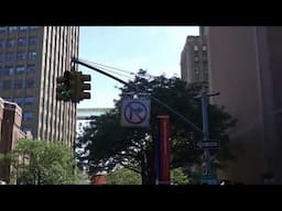 Columbia Presbyterian Hospital and the Neighborhood in Washington Heights  Filmed Sunday 8/15/2021