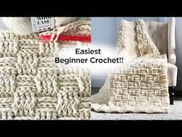 Crochet A Basket Weave Blanket With This Easy to Follow Tutorial!