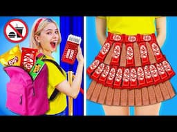 How to Sneak Candies into the Movies! Useful Food Hacks & Funny Relatable Situations by Crafty Hype