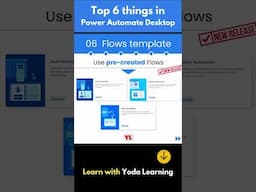 Top 6 things about  Power Automate Desktop | #shorts #AutomationTools #AutomationSimplified