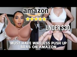 MUST HAVE WIRELESS PUSH UP BRAS ON AMAZON | Game Changing COMFORT & LIFT ft. OEAK | AMAZON FASHION