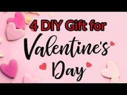 4 valentines Day Gift ideas/ Easy valentine's Day Gift/Diy gift