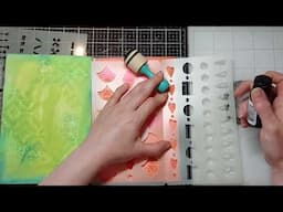 Art Journal Borders With Dylusions Paint | Finishing My Art By Marlene 'Artsy Arabia' Journal!