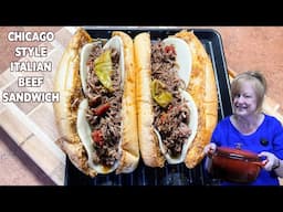 CHICAGO STYLE ITALIAN BEEF SANDWICH Dutch Oven Roast