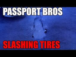 Passport Bro Gets His Tires Slashed By Another Passport Bro in Pattaya Thailand