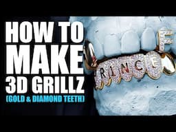 How To Make Custom Grillz (Gold & Diamond Teeth Jewelry) 3D Scanning & More! TV Johnny, Icebox