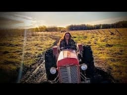 Katie's First Time Driving The Massey 35. ATV Recovery