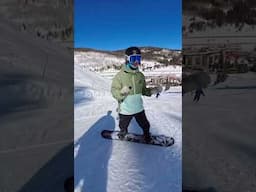 Beginner snowboarding turn tips #snowboarding