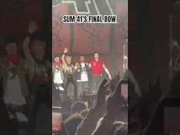 Sum 41’s Final Show #shorts