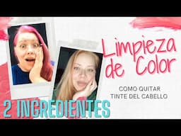 Cómo hacer una limpieza de color del cabello - shampoo decolorante - extracción de color - descapado