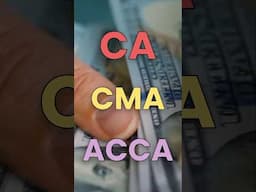 Scope of CA, ACCA, CMA