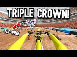 RACING A PRO TRIPLE CROWN EVENT IN MX BIKES!