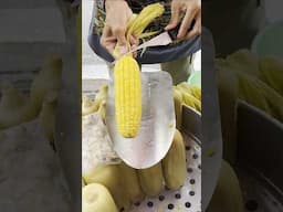 easiest way to cut corn!!!