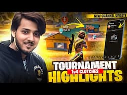 Tournament Highlight🏆: Never Give up Attitude || New Channel update!