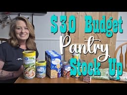 $30 Budget Pantry Stock Up from Walmart