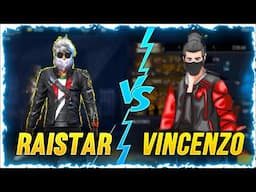 VINCENZO VS RAISTAR FREE FIRE GAMEPLAY | WORLD BEST FREE FIRE PLAYER WHO IS WIN ?