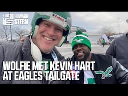 Wolfie Met Kevin Hart at Philadelphia Eagles Tailgate