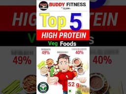 High Protein Foods | Top 5 | Vegetarian | @BuddyFitness