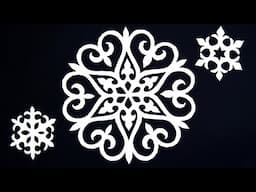 Paper snowflake - How to make a paper snowflake