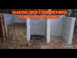 New compost bins made from pallets