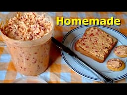 Homemade Pimento Cheese Spread for the Holidays with Smoked Gouda Cheese