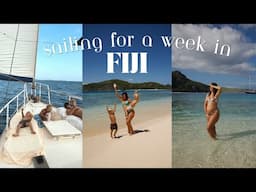 Living On A Sailboat For A Week in FIJI! 5 months pregnant + two littles