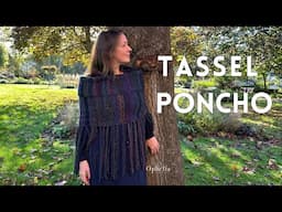 Boat Neck Poncho Tutorial // The Tassel Poncho // Ophelia Talks Crochet